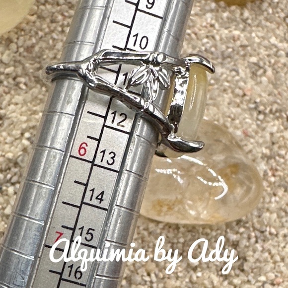 Alquimia Silver Ring with Oval Gemstone citrine - Picture 2 of 2